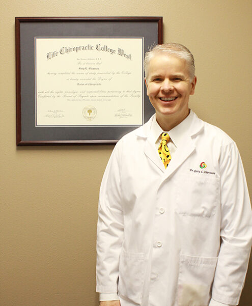 Dr. Olaveson with his credentials